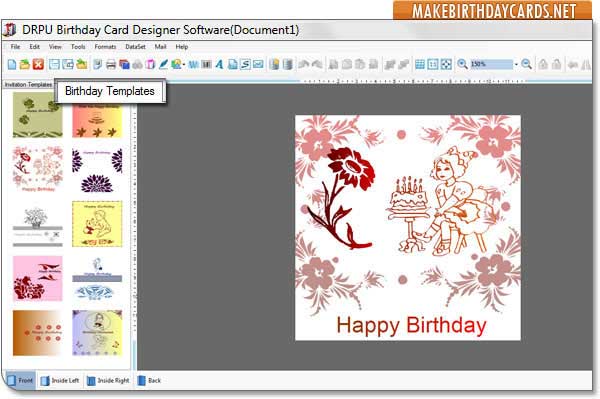 Make Birthday Cards Software software